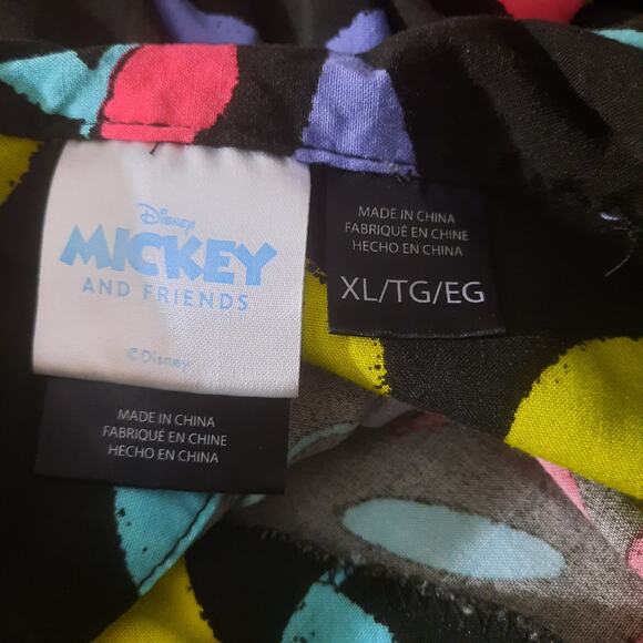 Disney Mickey and Friends Mens All Over Graphic Print Short Sleeve Shirt Size XL - Picture 4 of 7